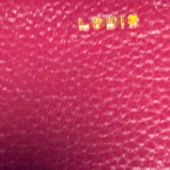 New Lotus Crossbody medium Mulberry Gold, hardware zipper closure 22 inch strap - Picture 2 of 5